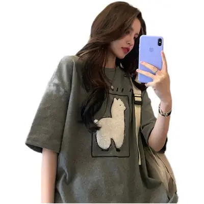 Japanese Style Cute Butterfly Short Sleeve T-Shirt Women