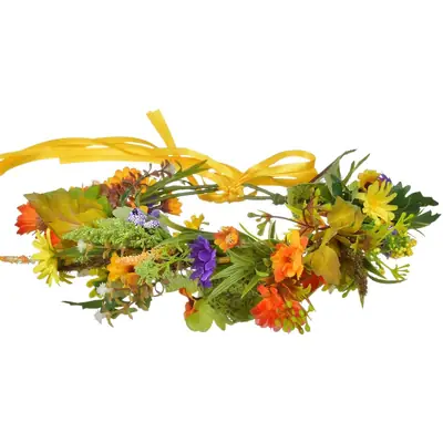 Spring Floral Handmade Wreath for Girls Women