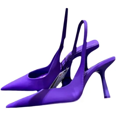 2023 Black Pointed Toe Stiletto Heels for Women
