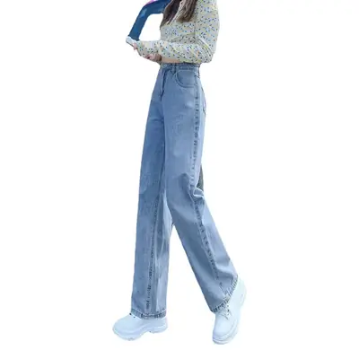 Women Wide Leg Denim Pants High Waist 2023