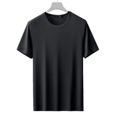 Men V-Neck Thin T-Shirt Modal Fabric Purple