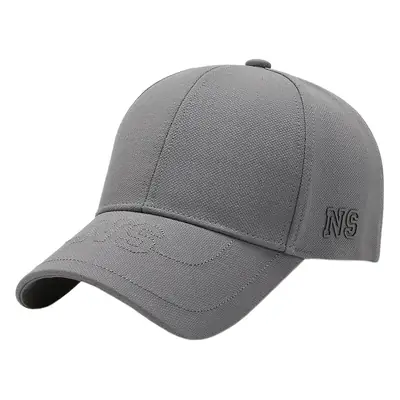 Women Grey Korean Ins Baseball Cap Spring Autumn All Match