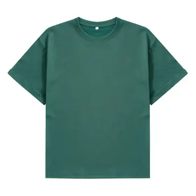 Dengjue Men's 260g Pure Grey T-Shirt Cotton