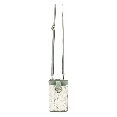 Mobile Phone Coin Bag with Dalmatian Print Brown Leather