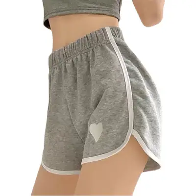 Women Black Cross-Border Shorts Lazy Style Loose Fit
