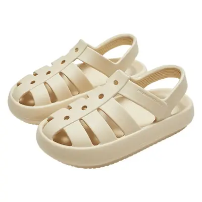 Women's Sandals 2025 Summer New Roman Shoes Closed-Toe Thick-Soled Clogs with Cushioning, Suitable for Outdoor Wear, Non-Slip