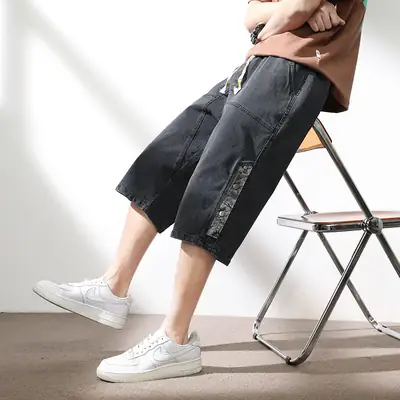 Summer Denim Sports Shorts for Boys Cropped Fit