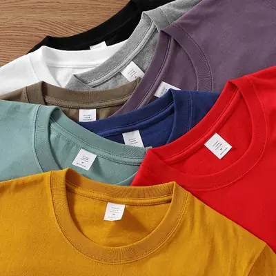 Men Women Heavy Cotton Loose T-Shirt Olive Green