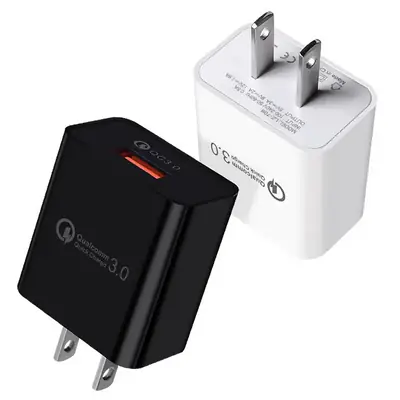 Fast QC3.0 USB Flash Charger for US & European Mobile Phones