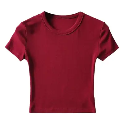 Women Light Green Slim Fit T-Shirt Short Sleeve