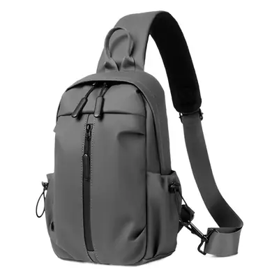 Men's Black Leather Crossbody Bag Large Capacity Travel Shoulder Bag