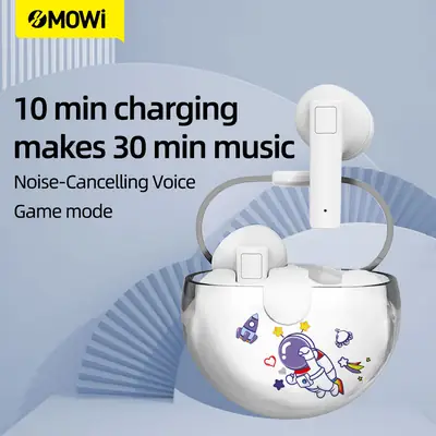 Mowi Wireless Bluetooth Game Headset with 10min Charge & 30min Music