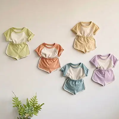 Summer T-Shirt Set for Girls & Boys Korean Style