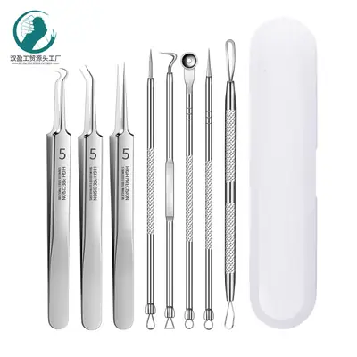 Stainless Steel Acne Needle 8-Piece Set