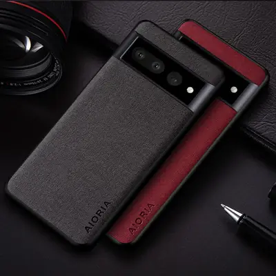 Google Pixel 7 Mobile Phone Case Flannel Fabric Anti-Scratch