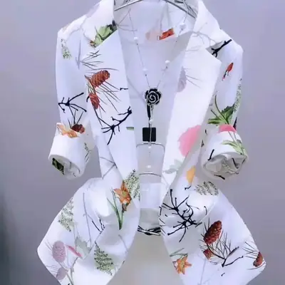 Women's Printed Thin Outer Cardigan Sunscreen Coat