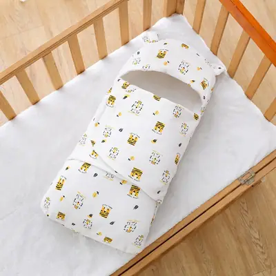 Pure Cotton Newborn Sleeping Bag Spring Autumn Anti-Startle