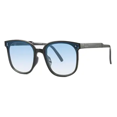 Foldable UV Sunglasses Men Women Light Blue 2022