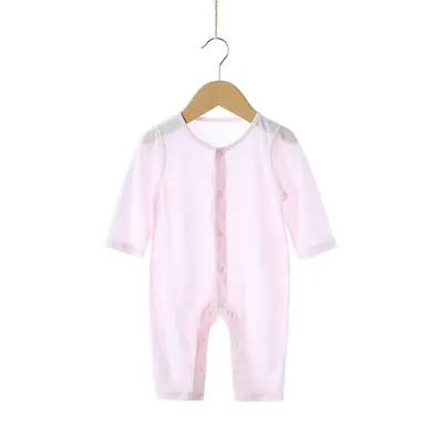 Baby Long Sleeve Romper White Cotton 1-2Yr