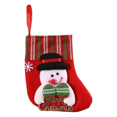 Christmas Socks with Santa & Candy Bag Decor