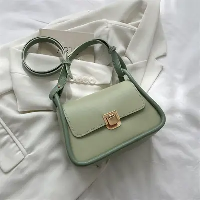 Women Crossbody Bag Yellow Square Korean Style 2026