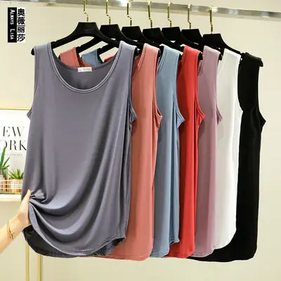 Women's Purple Loose Camisole Large Slim Fit