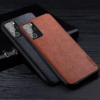 Red Leather Phone Case for Samsung Note 20 Ultra