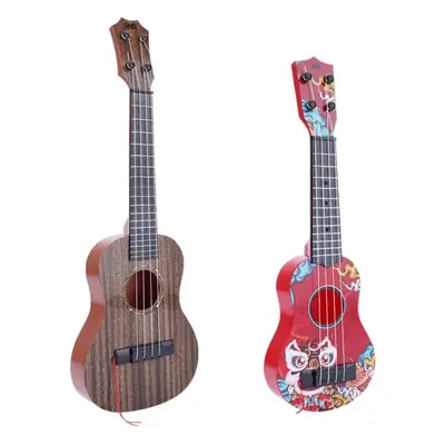 Children's Pink Ukulele Toy for Girls 26x9.5cm