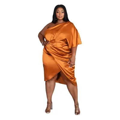 Large Size Women's Pink Pleated Zipper Nightwear