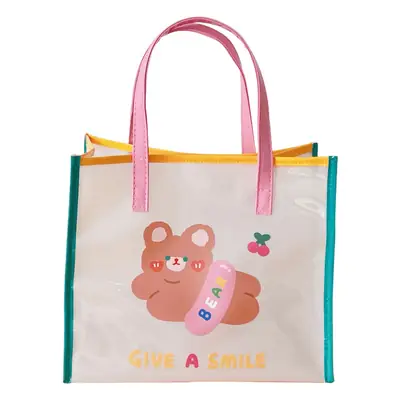 Transparent Cartoon Bear Jelly Shoulder Bag Waterproof Beach Bag