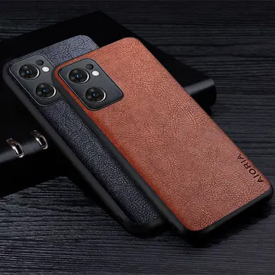 Retro Litchi Phone Case for OPPO Reno 7-5G