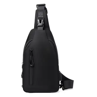 Men's Black Oxford Chest Messenger Bag