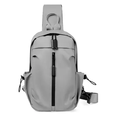 Men Grey Crossbody Backpack Multifunctional Small