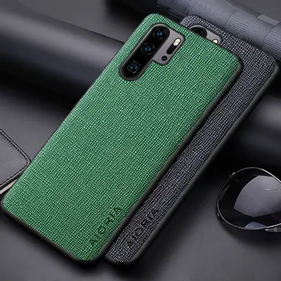 Classic Cross Leather Case for Huawei P50 Pro P40 P40