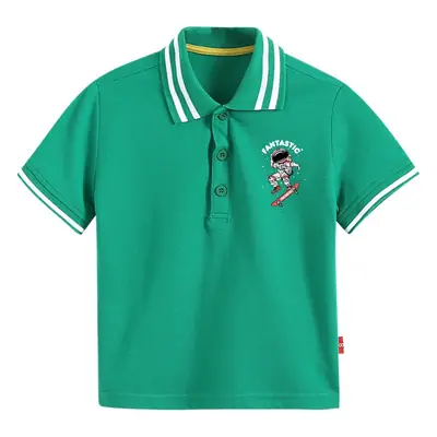Mi Chun Boys Polo Shirt Green 2026 Summer