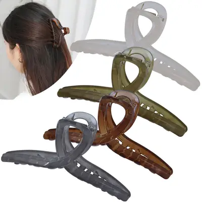Korean Style Jelly Shark Hair Grab Clip 12"