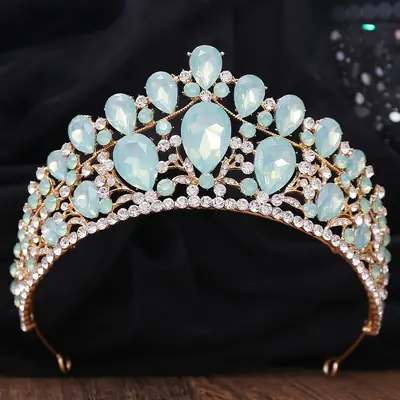 Luxury Crystal Princess Crown Hair Accessory for Weddings & Gifts