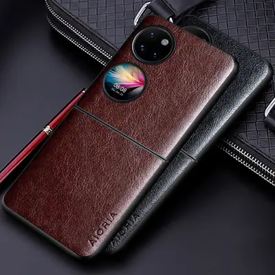 Huawei P50 Pocket Phone Case PU Leather Pattern