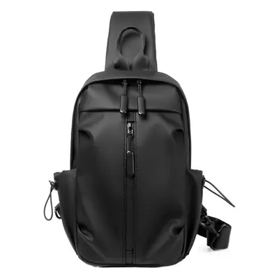 Black Crossbody Shoulder Bag for Men Women