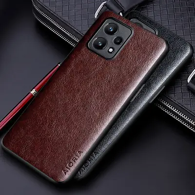 OPPO Realme 9 Pro Plus Phone Case PU Leather Pattern