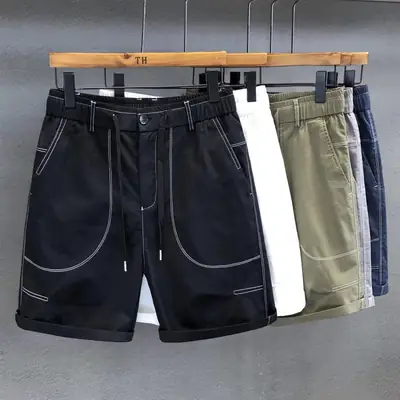 Men's Black Casual Shorts Summer Wear