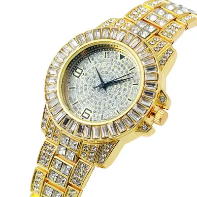 Full Diamond Quartz Korean Fashion Watch for Women