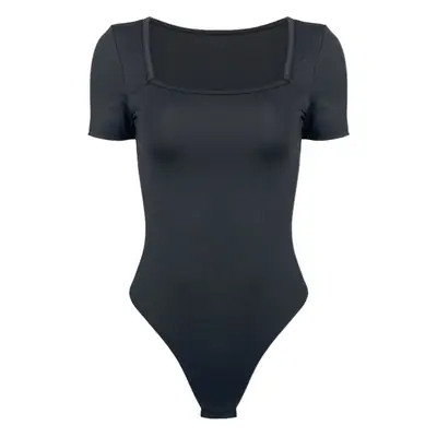Black Crossbody Bodysuit for Women Summer Wear