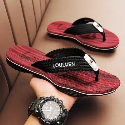 Men's Slippers 2022 Summer New Outdoor Vietnam Soft Bottom Outwear One-Hip Shops Beach Flip-Flops Men's Sandals and Slippers