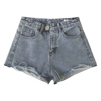 Women Denim Shorts 2022 Summer High Waist Ripped