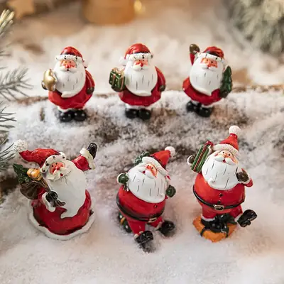 Hong Kong Christmas Finger Santa Decoration 4.5cm