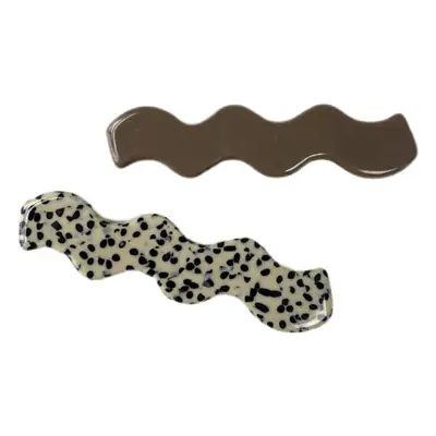 Korean Style Wave Hairpins with Side Clips