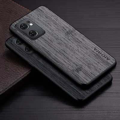 OPPO Reno 7-5G Phone Case Wooden PU Leather
