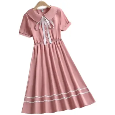 Pink Mori Style Summer Princess Dress for Girls