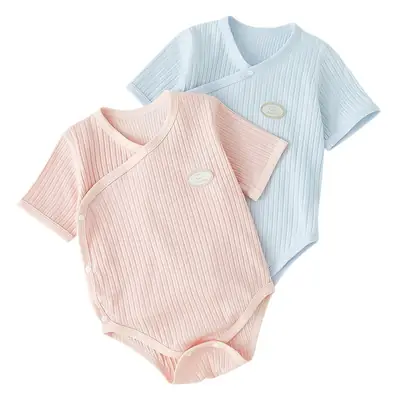 Baby's Green Striped Wrap Body Shorts Set